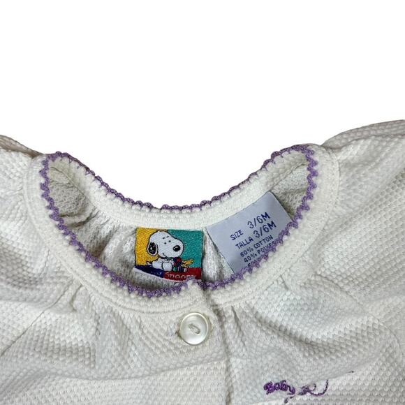 Baby Snoopy Vintage Butterfly Garden Button Up Top - Picture 6 of 7